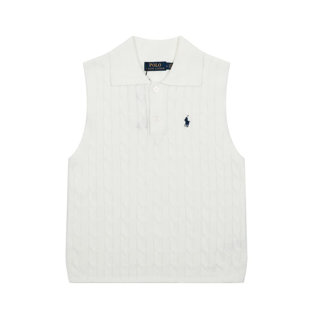 P166 💰 "Top quality" Style number: DS023# (not off the shelves all year round) [Ralph Lauren POLO lapel solid color pony embroidered logo knitted vest short sleeves] ✅Ralph Lauren Ralph Lauren classic basic versatile all-season cardigan knitted POLO vest vest short sleeves ✅Main supplier platform live broadcast Wholesale entity Replacement when out of stock Not off the shelf ✅ZP quality 1:1 version Scan the code to enter the GF website Counter quality ✅Details and quality are the only one in Guangzhou. Imported quality cotton yarn, focusing on high-end, cost-effective. Needless to say good quality. ✅Restore the original version. The maximum size can be worn up to 150 pounds. Loose, comfortable and stress-free. Olive green, denim blue, Chinese red